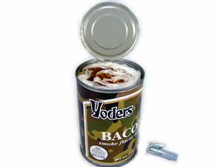 Illustration for article titled Canned Bacon Guarantees Full Heart Failure in 24 Hours